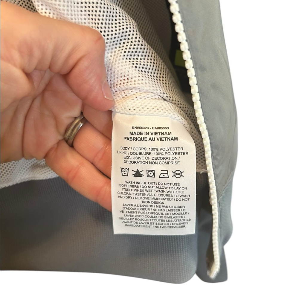 Nike Gray White Windbreaker Tracksuit Set Jacket Pants NEW - Picture 12 of 13